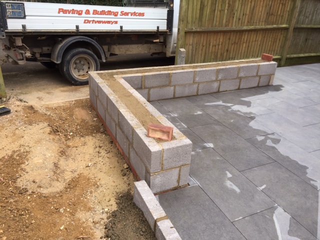 Brick wall in Emmer Green, Reading, Berkshire by your friendly local builders